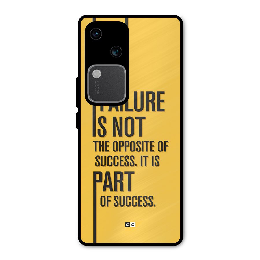 Part Of Success Metal Back Case for Vivo V30 Pro