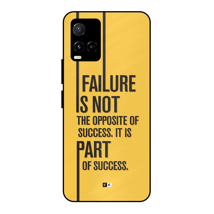 Part Of Success Metal Back Case for Vivo Y21G