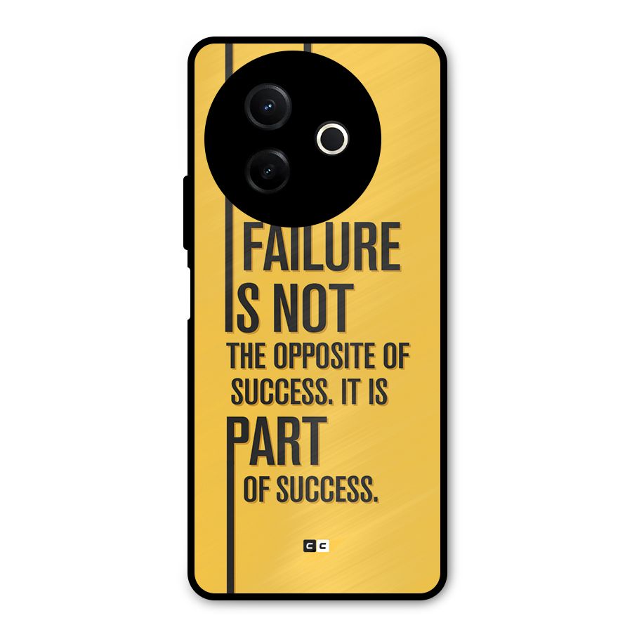 Part Of Success Metal Back Case for Vivo Y39