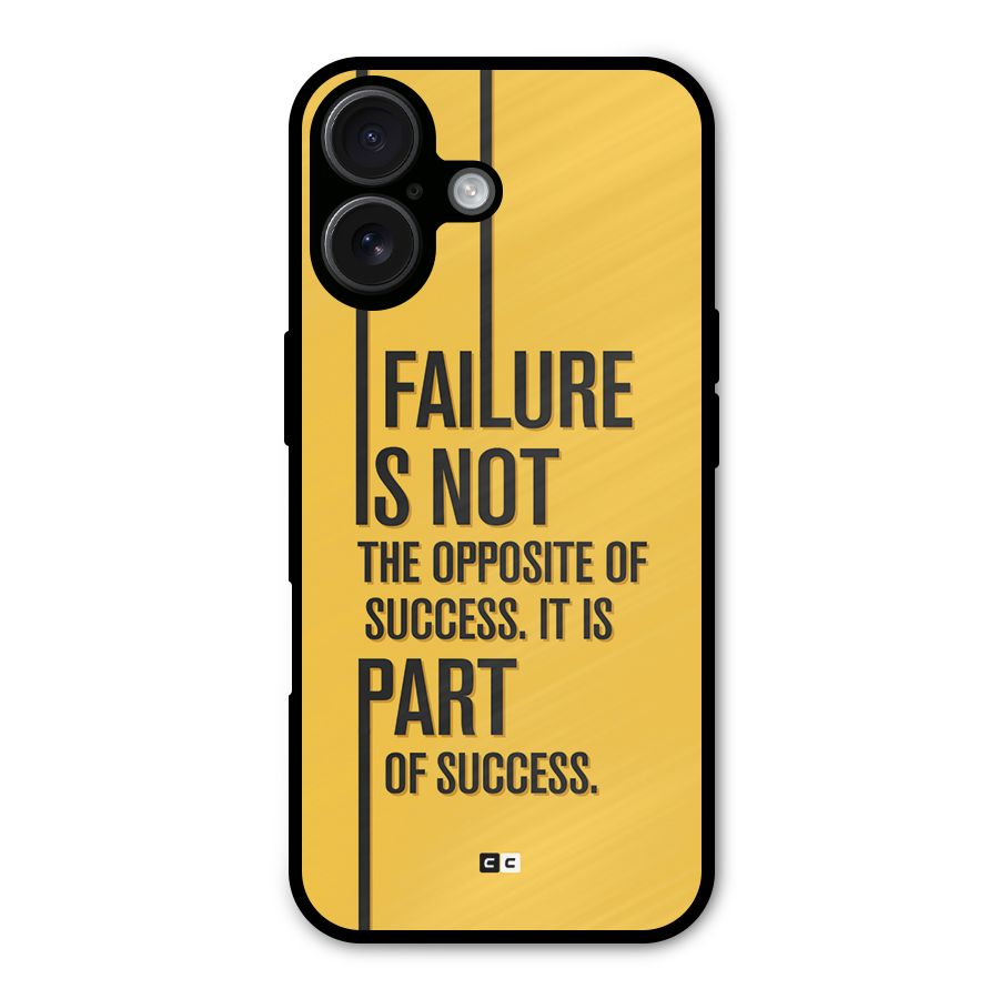 Part Of Success Metal Back Case for iPhone 16