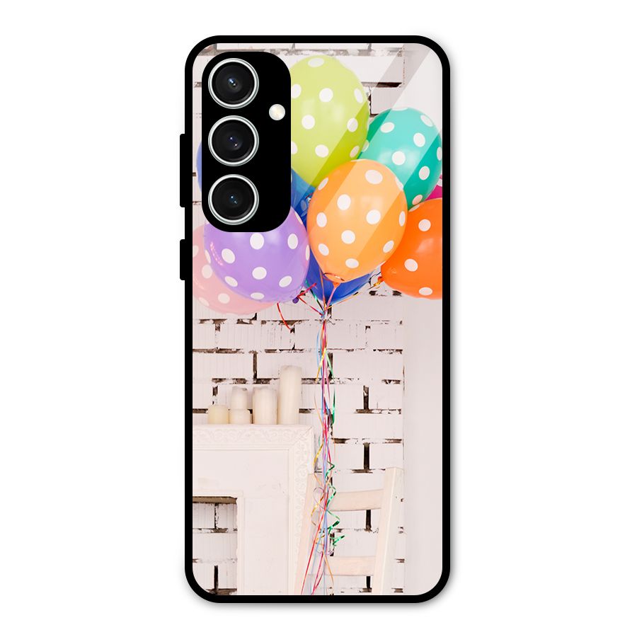 Party Balloons Glass Back Case for Galaxy S23 FE