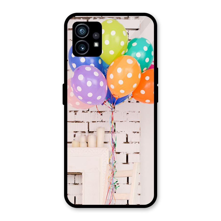 Party Balloons Glass Back Case for Nothing Phone 1