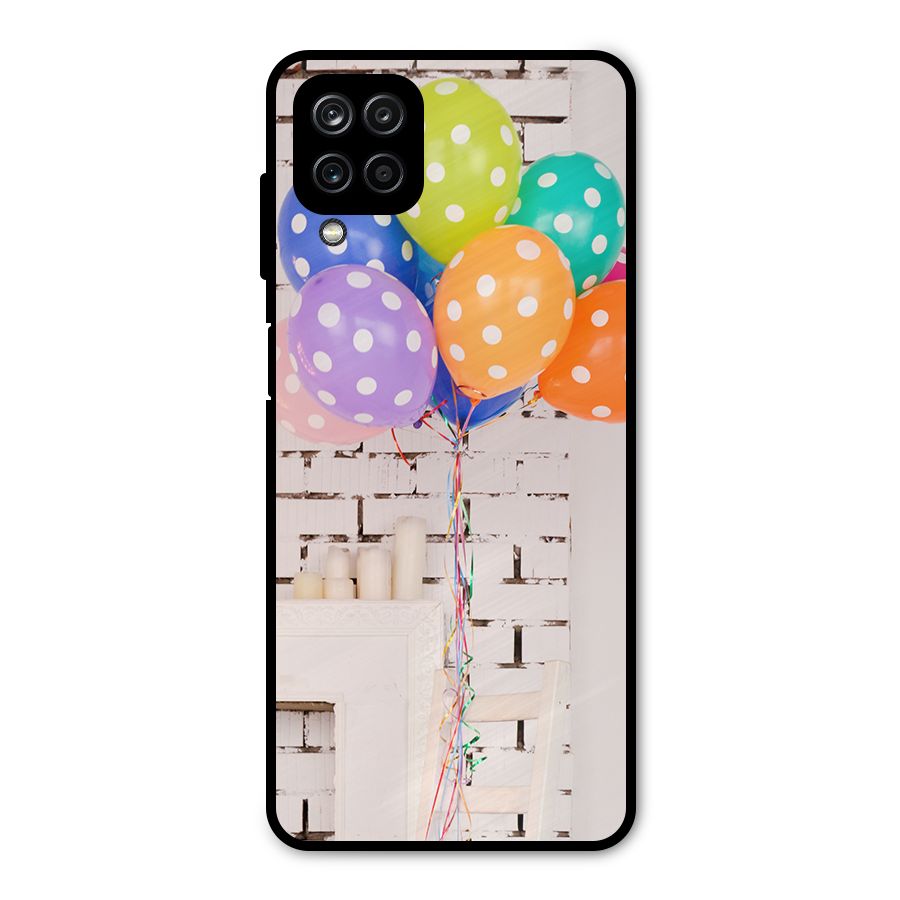 Party Balloons Metal Back Case for Galaxy A12