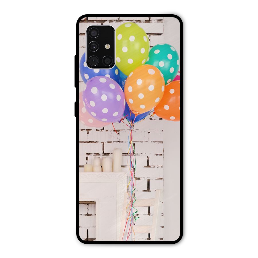 Party Balloons Metal Back Case for Galaxy A51