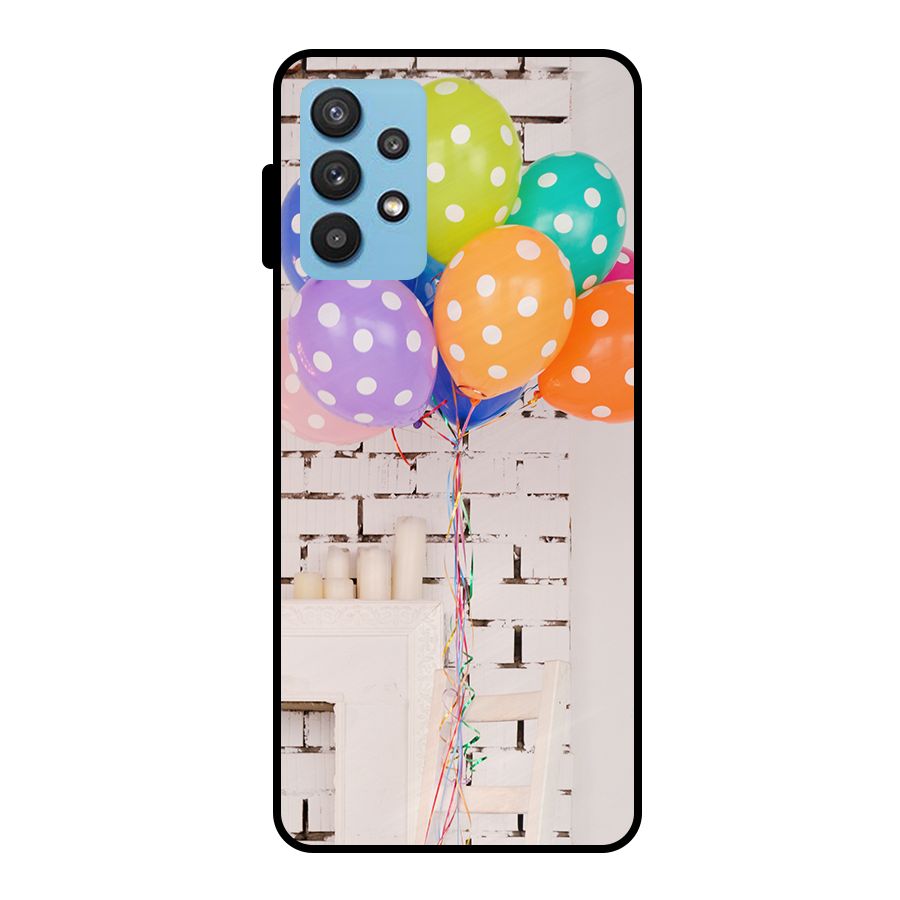 Party Balloons Metal Back Case for Galaxy M32 5G