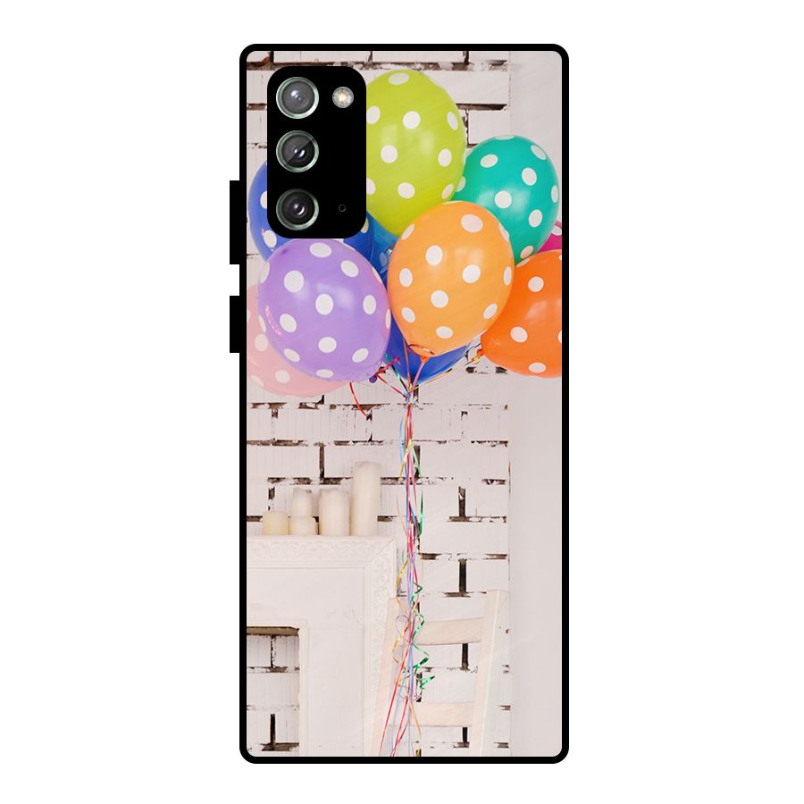 Party Balloons Metal Back Case for Galaxy Note 20