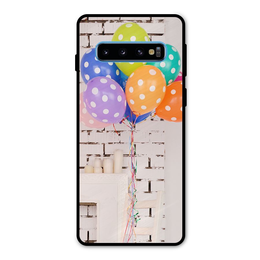 Party Balloons Metal Back Case for Galaxy S10