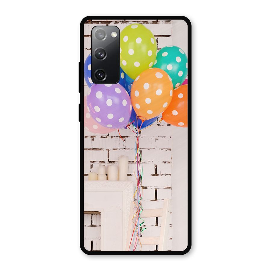 Party Balloons Metal Back Case for Galaxy S20 FE 5G