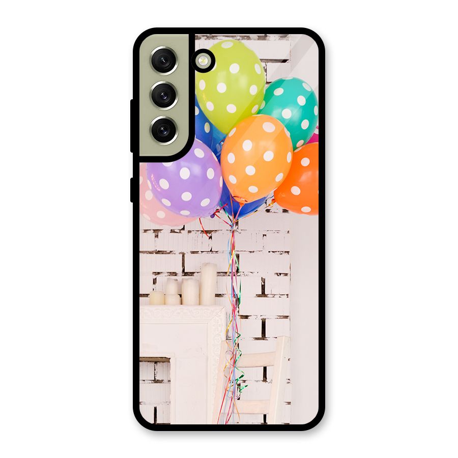 Party Balloons Metal Back Case for Galaxy S21 FE 5G (2023)