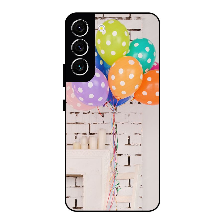 Party Balloons Metal Back Case for Galaxy S22 5G