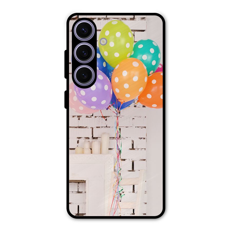 Party Balloons Metal Back Case for Galaxy S24