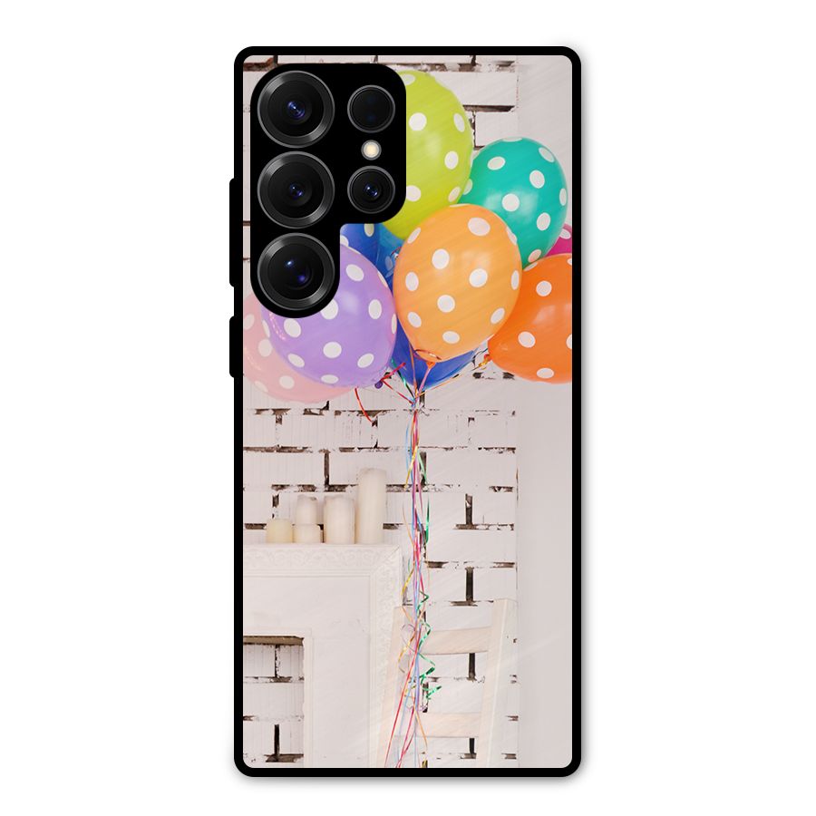 Party Balloons Metal Back Case for Galaxy S25 Ultra