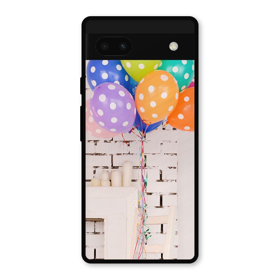 Party Balloons Metal Back Case for Google Pixel 6a