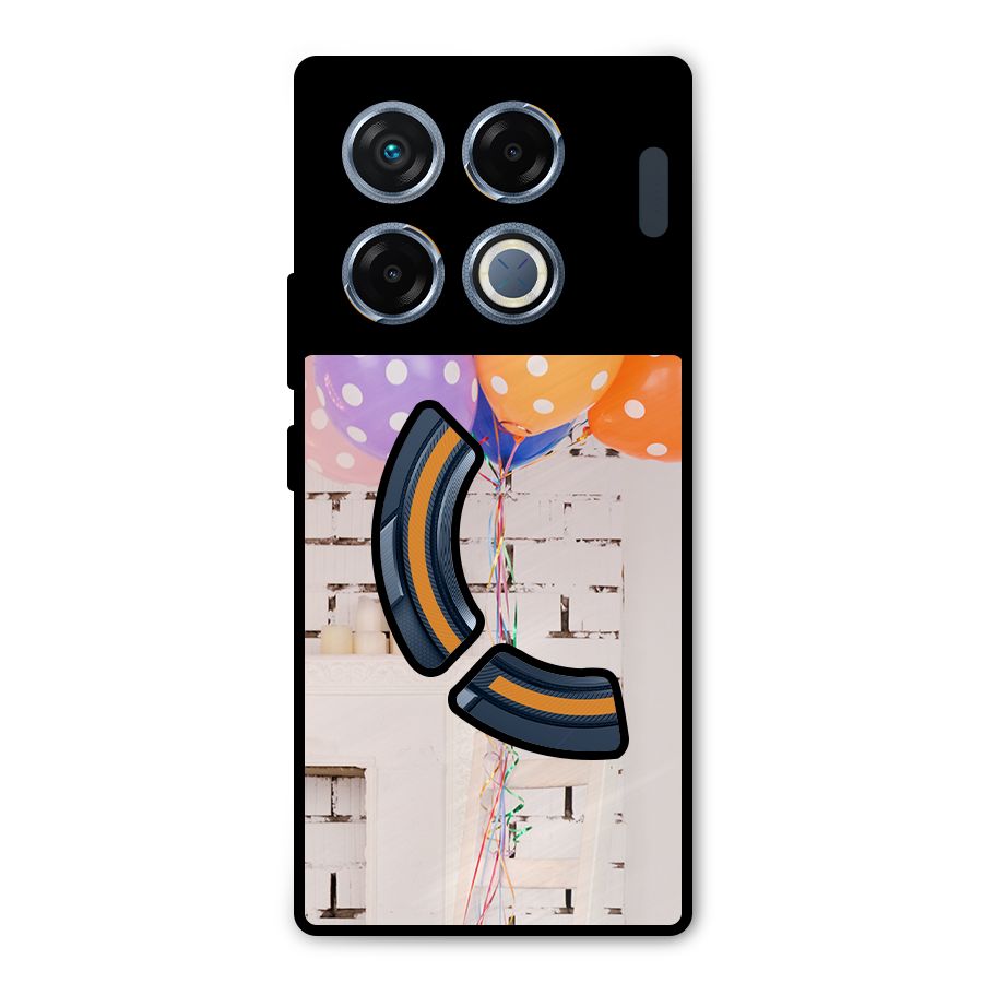 Party Balloons Metal Back Case for Infinix GT 20 Pro