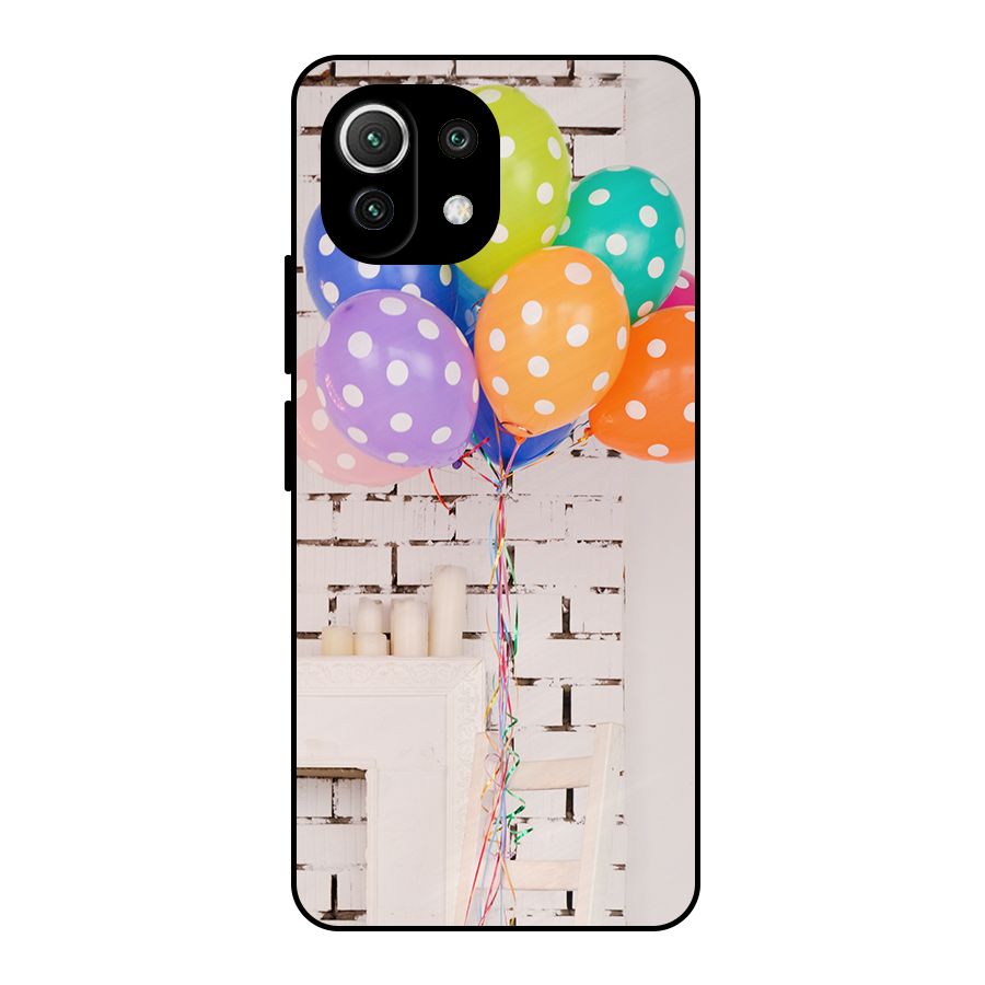 Party Balloons Metal Back Case for Mi 11 Lite