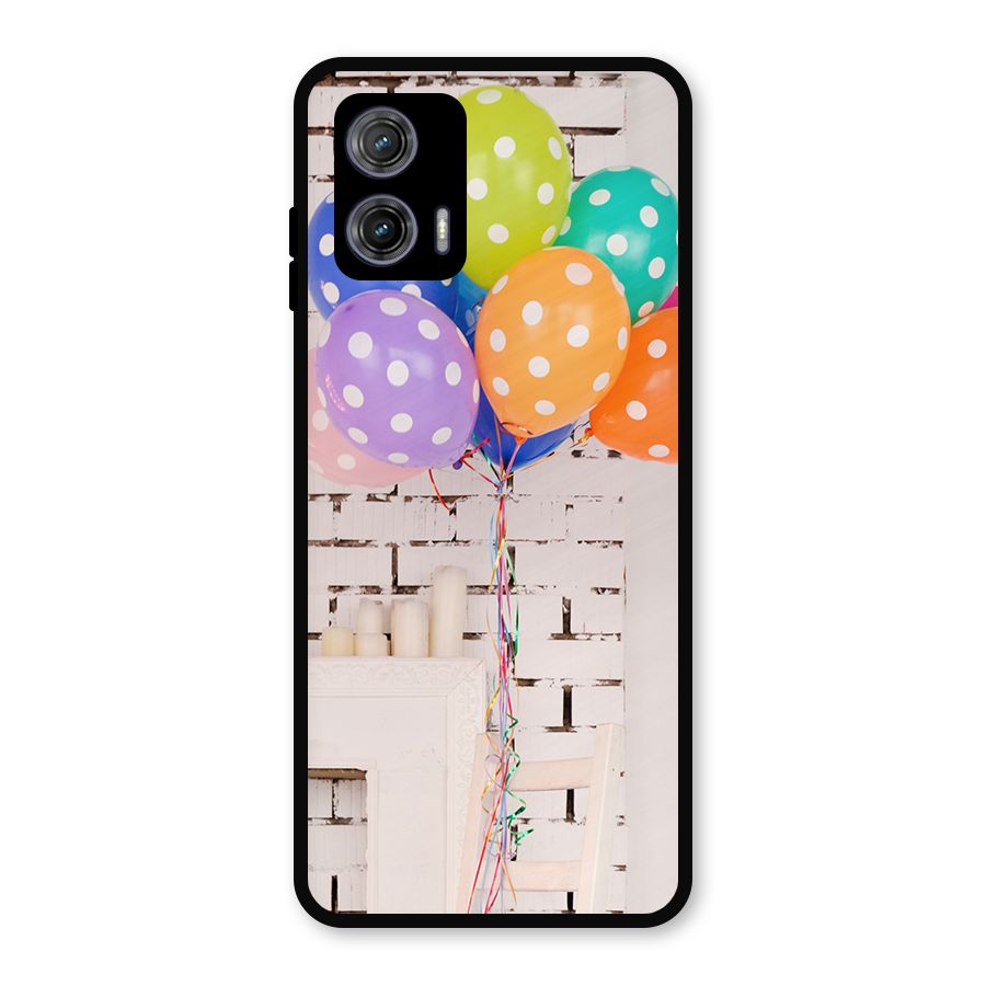Party Balloons Metal Back Case for Moto G73