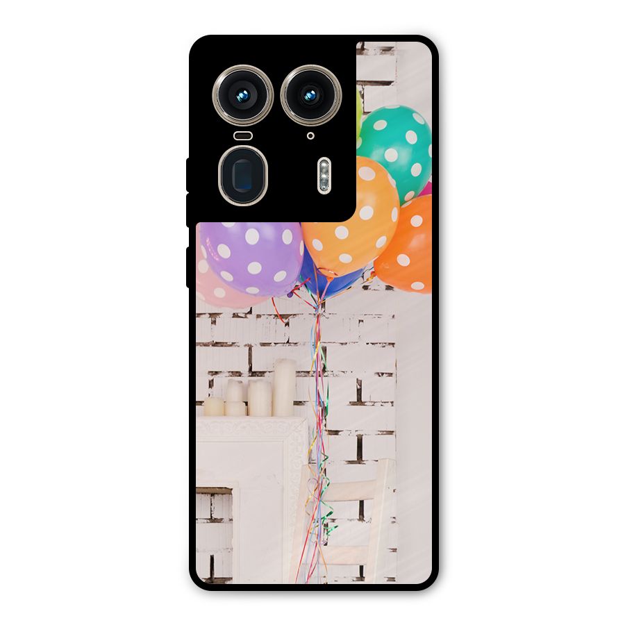 Party Balloons Metal Back Case for Motorola Edge 50 Ultra
