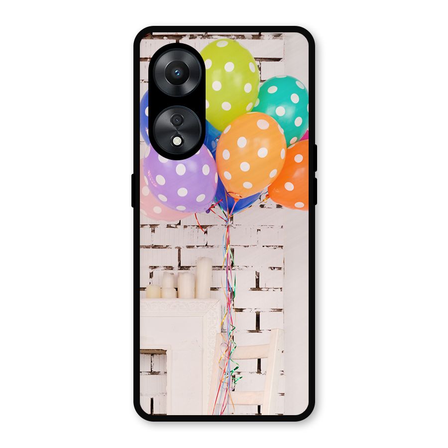 Party Balloons Metal Back Case for Oppo A78