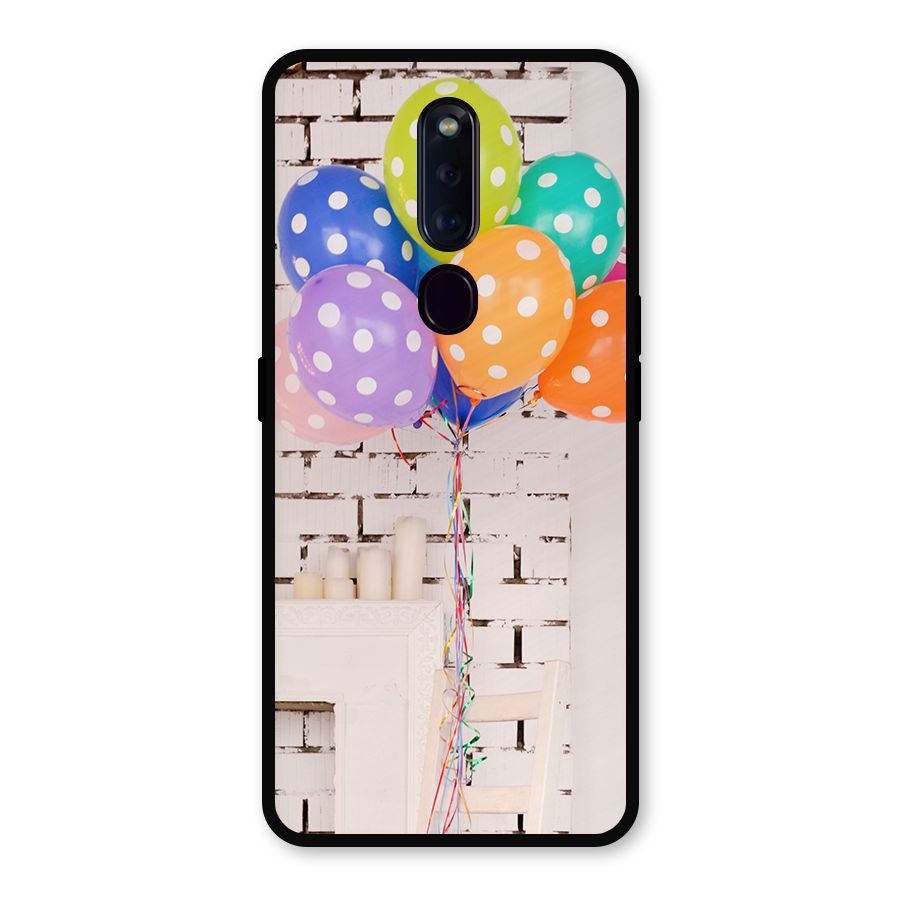 Party Balloons Metal Back Case for Oppo F11 Pro