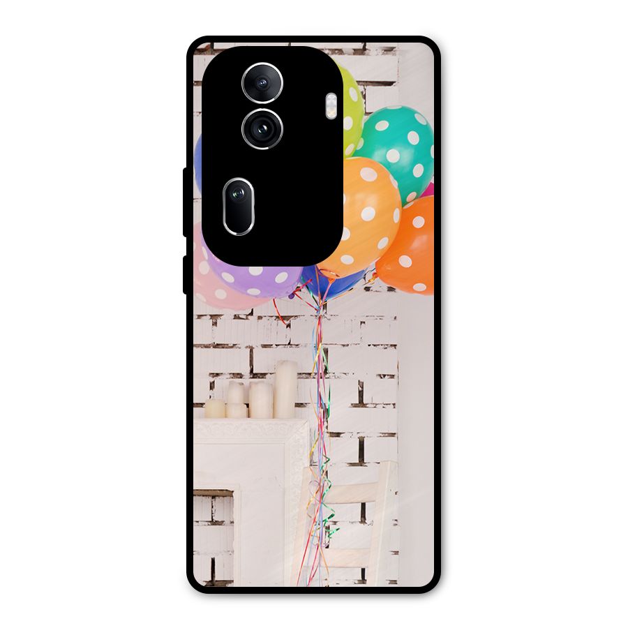 Party Balloons Metal Back Case for Oppo Reno11 Pro 5G