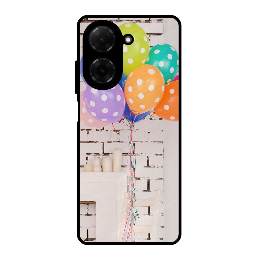 Party Balloons Metal Back Case for Poco C71