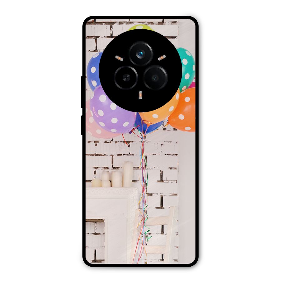 Party Balloons Metal Back Case for Realme 14 Pro