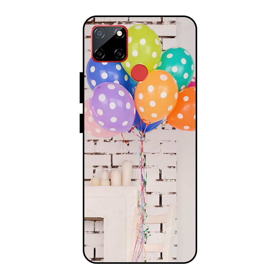 Party Balloons Metal Back Case for Realme C12