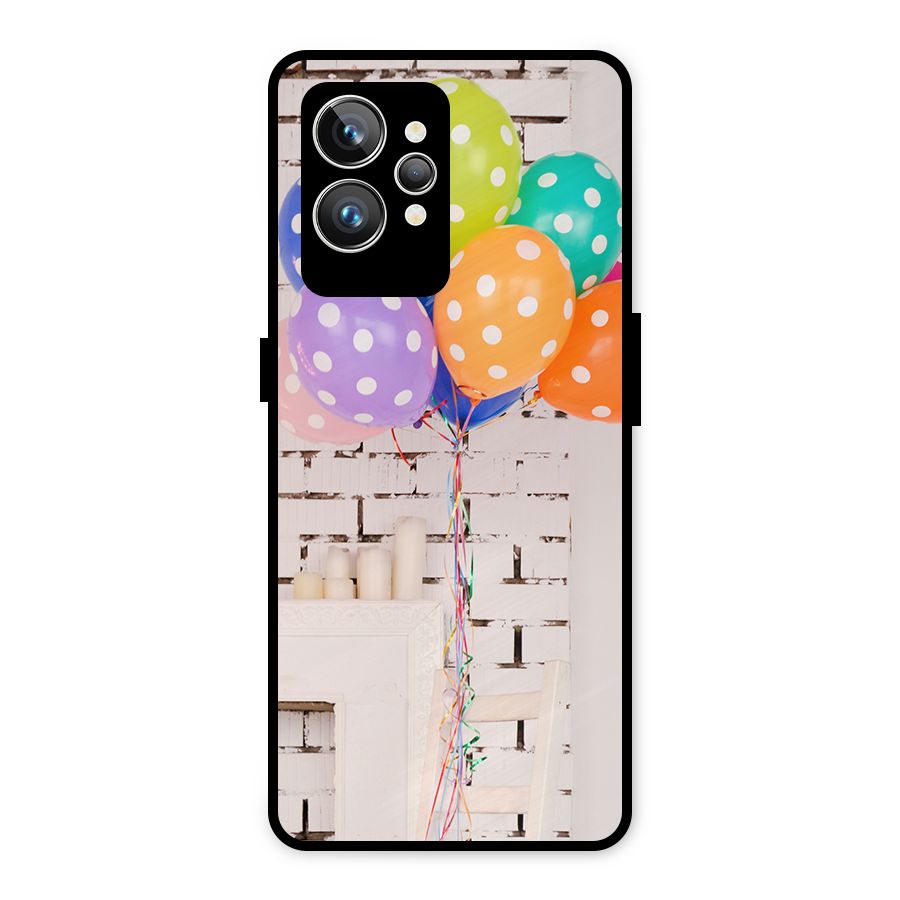 Party Balloons Metal Back Case for Realme GT2 Pro