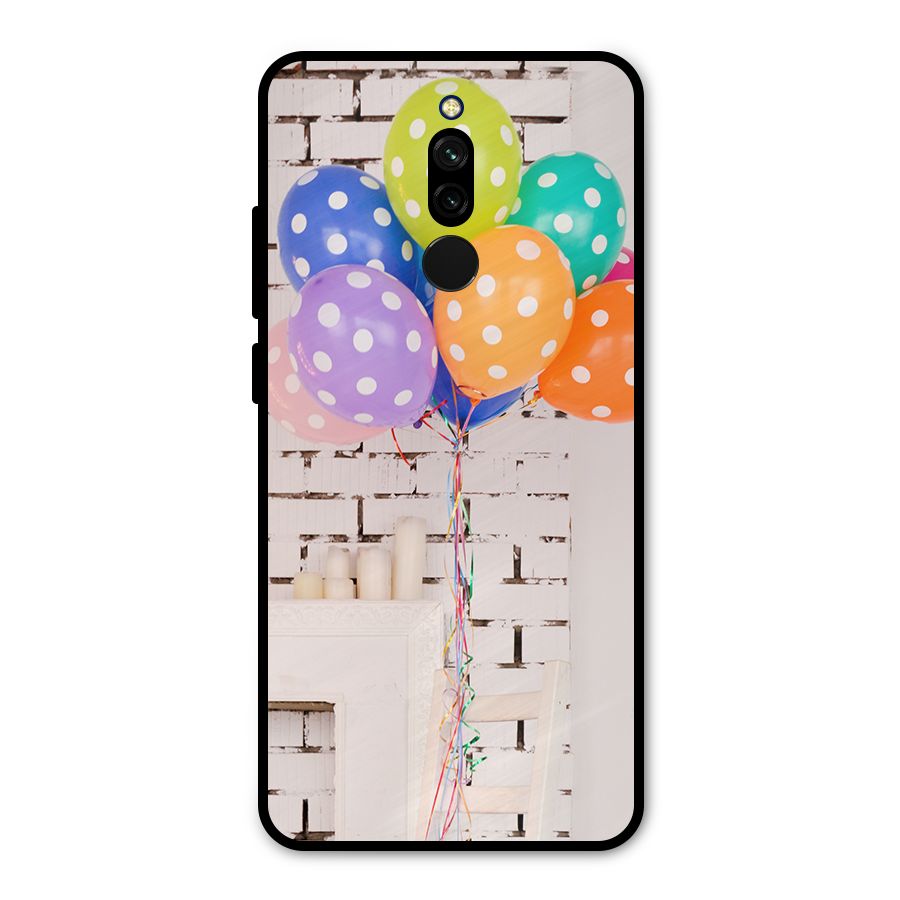 Party Balloons Metal Back Case for Redmi 8