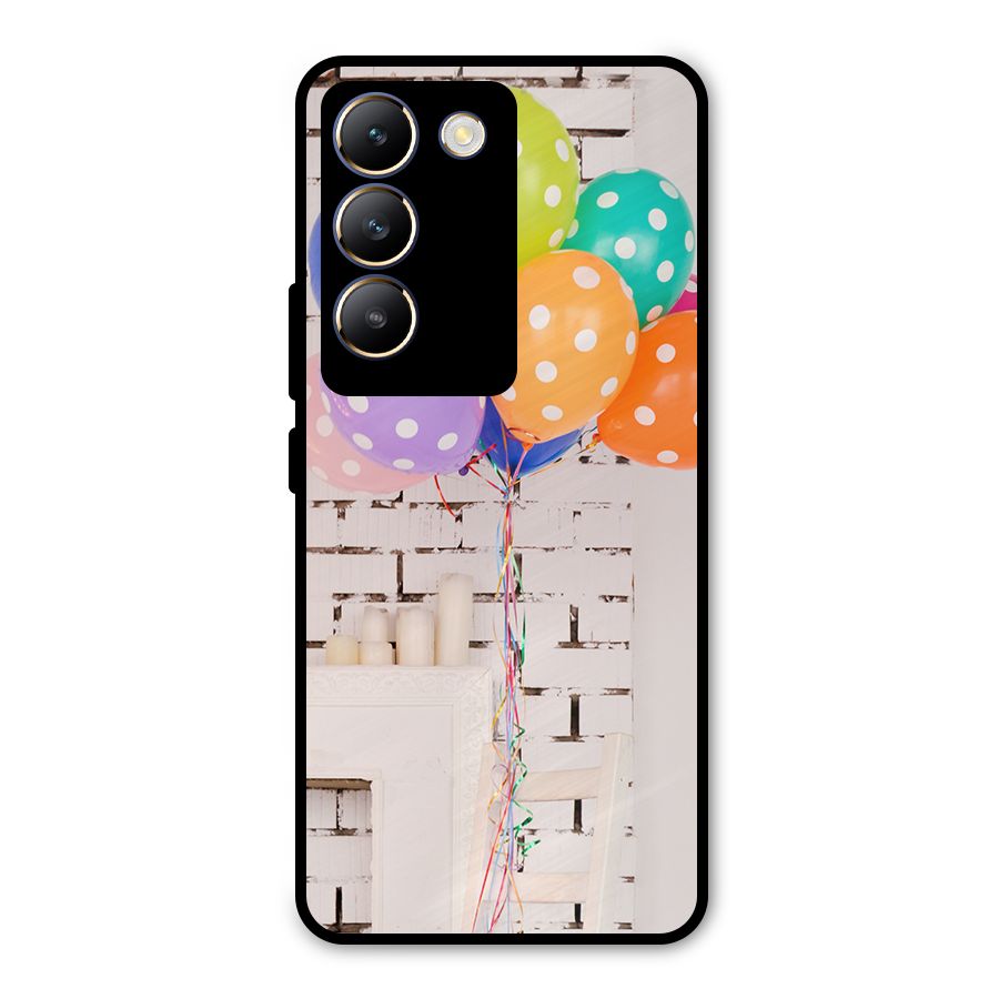 Party Balloons Metal Back Case for Vivo T3 5G