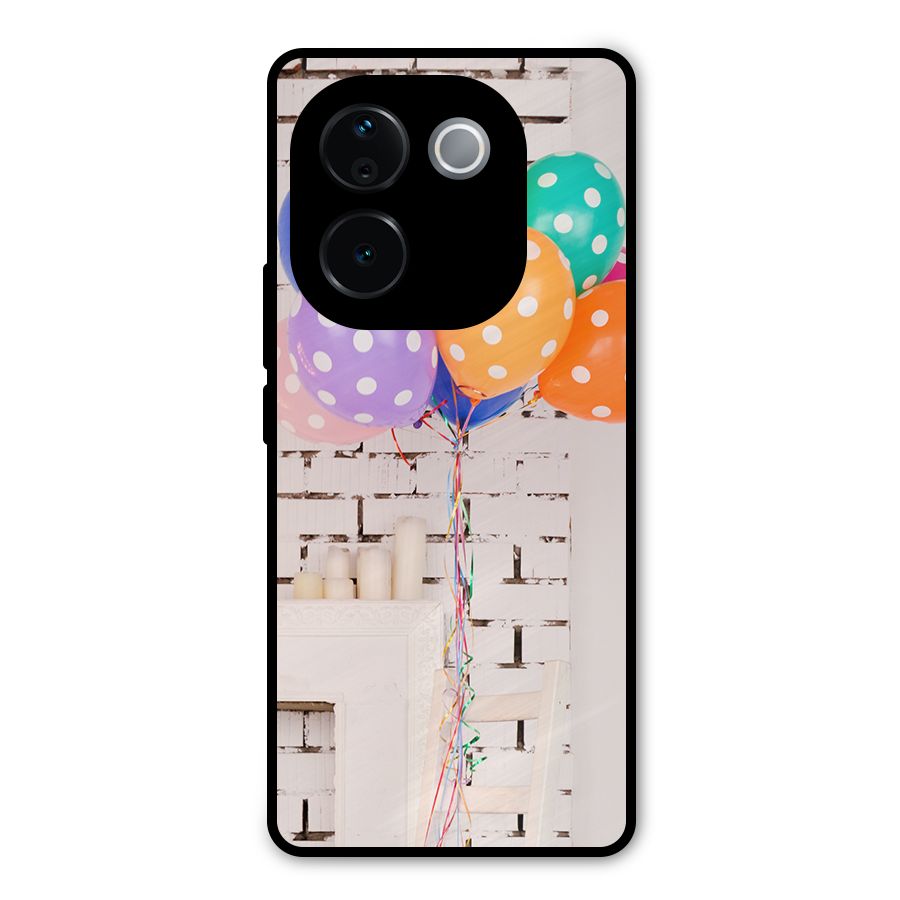 Party Balloons Metal Back Case for Vivo T3 Pro