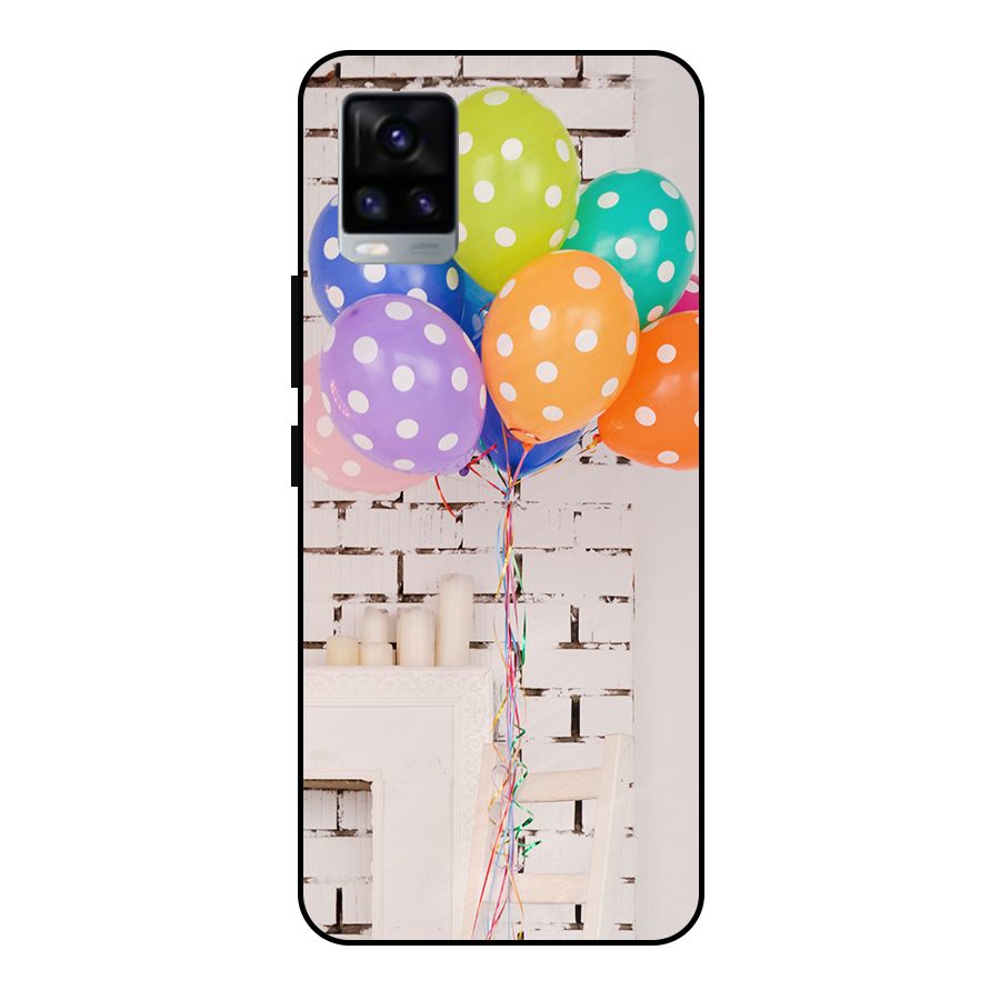 Party Balloons Metal Back Case for Vivo V20 2021