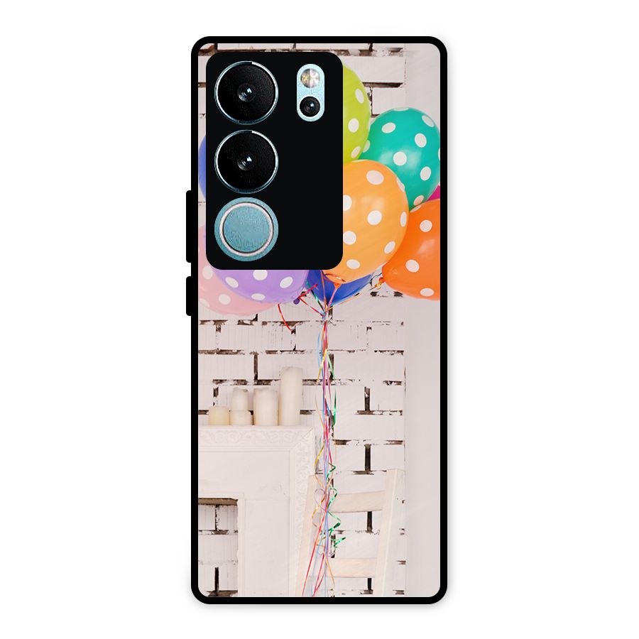 Party Balloons Metal Back Case for Vivo V29 Pro