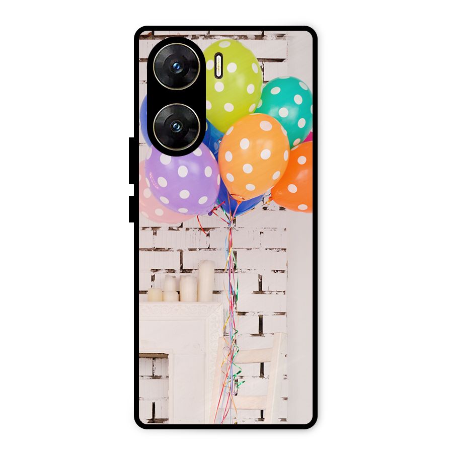 Party Balloons Metal Back Case for Vivo V29e