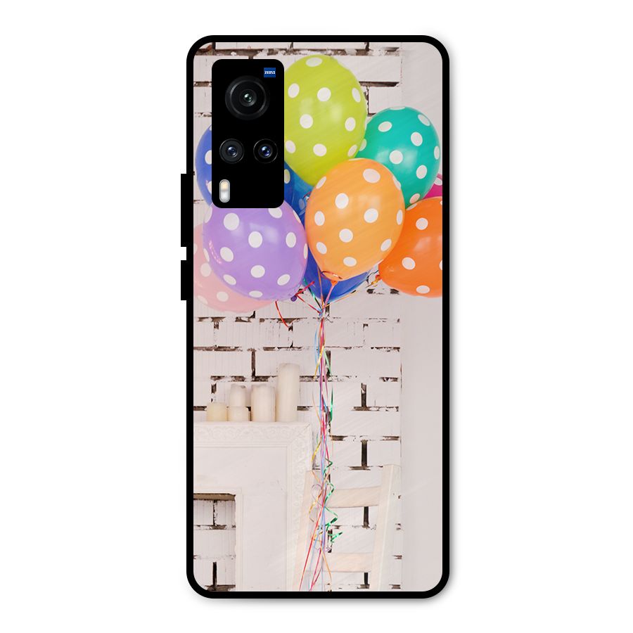 Party Balloons Metal Back Case for Vivo X60