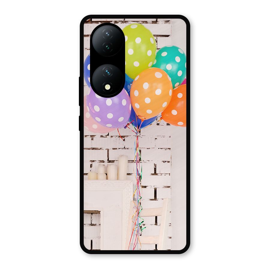 Party Balloons Metal Back Case for Vivo Y100a