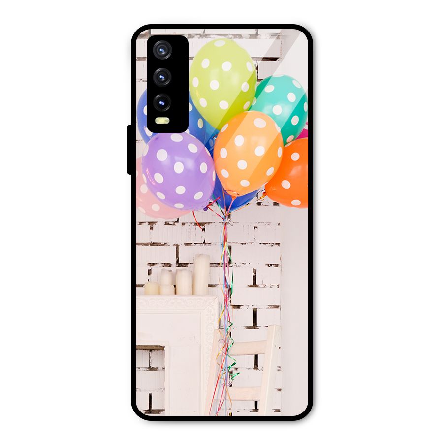 Party Balloons Metal Back Case for Vivo Y20g