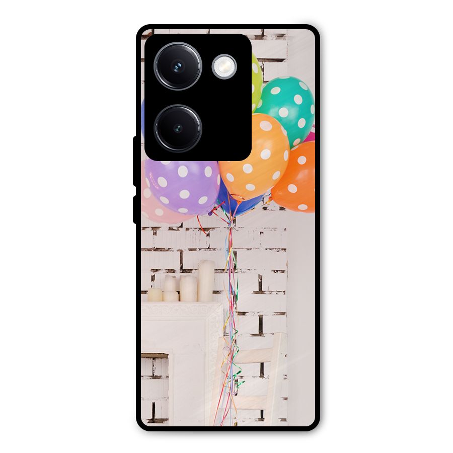 Party Balloons Metal Back Case for Vivo Y300 Plus