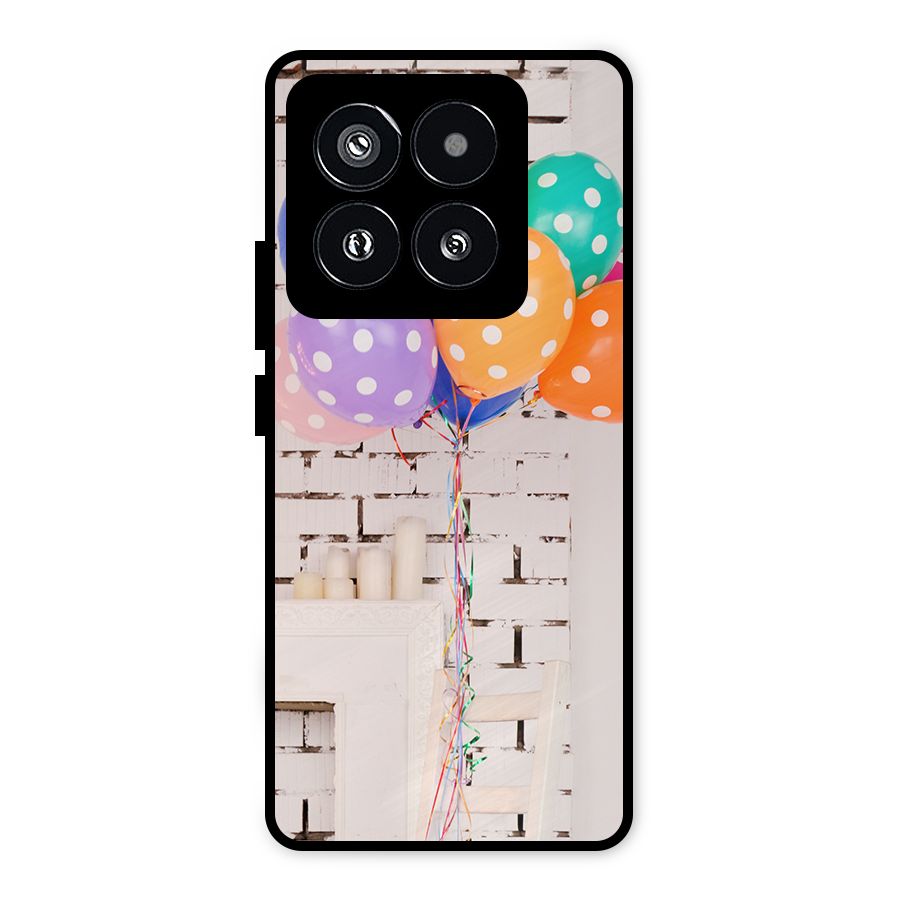 Party Balloons Metal Back Case for Xiaomi 14 Pro