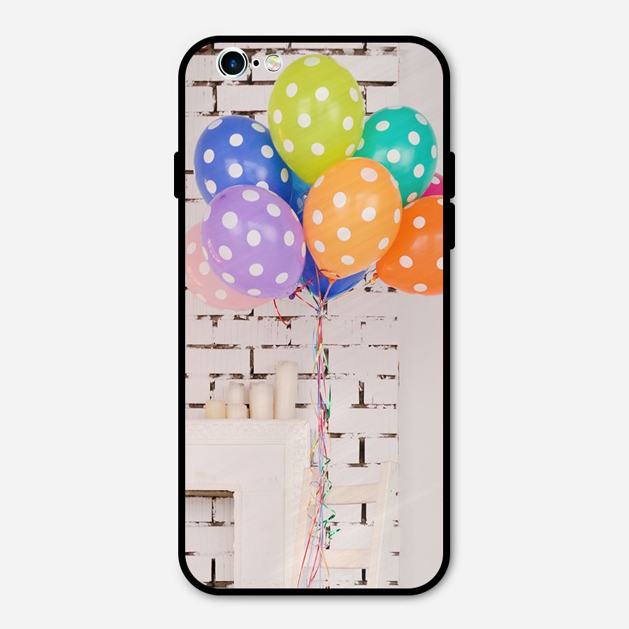Party Balloons Metal Back Case for iPhone 6 6s