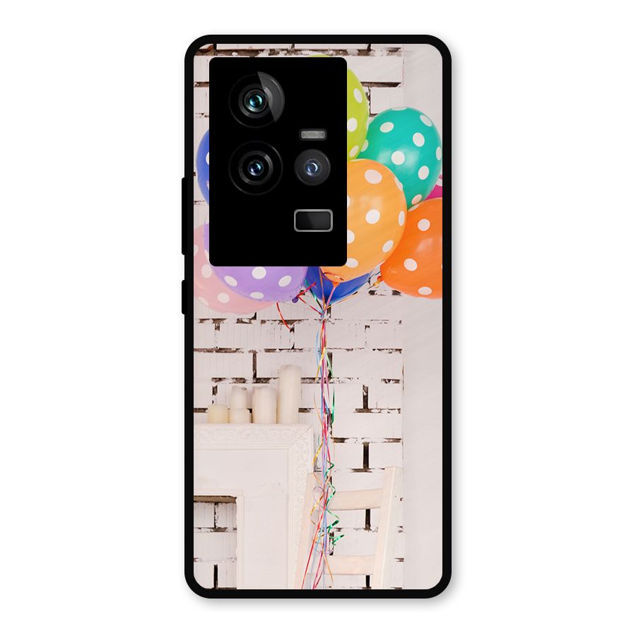 Party Balloons Metal Back Case for iQOO 11 5G