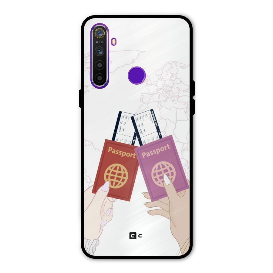 Passport Drive Glass Back Case for Realme 5s