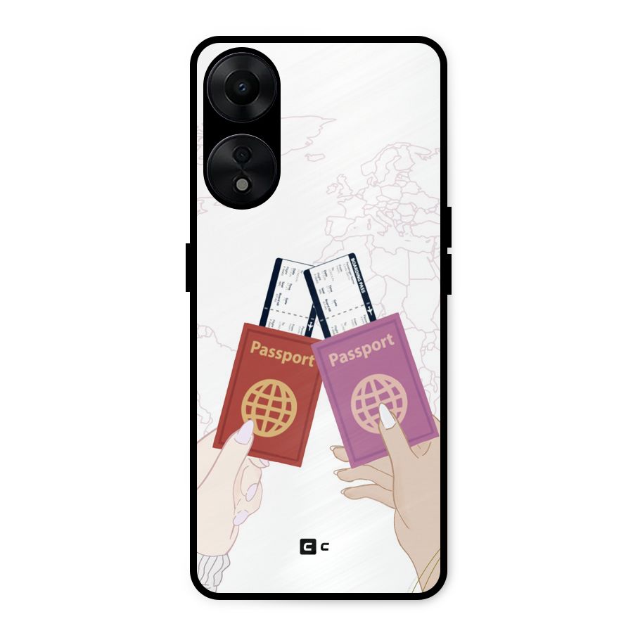 Passport Drive Metal Back Case for Oppo A78 5G