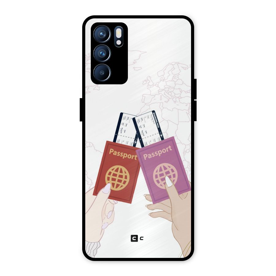 Passport Drive Metal Back Case for Oppo Reno6 5G