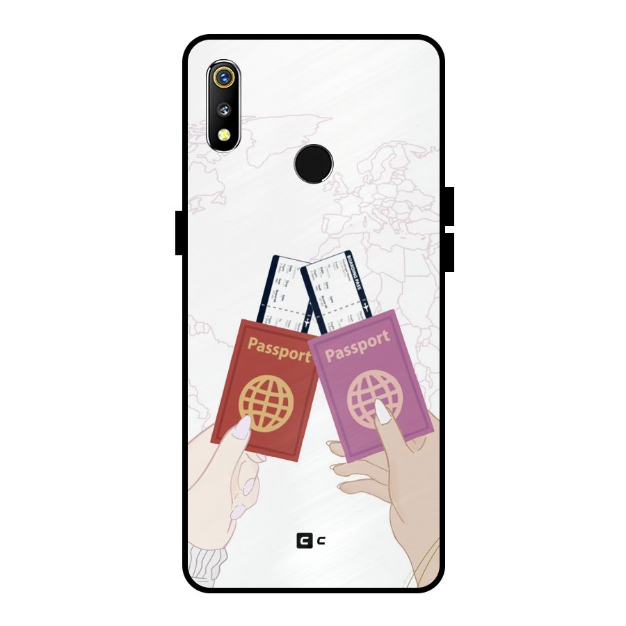 Passport Drive Metal Back Case for Realme 3i