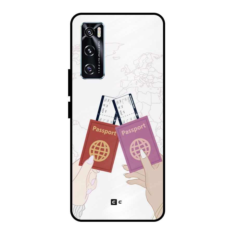 Passport Drive Metal Back Case for Vivo V20 SE