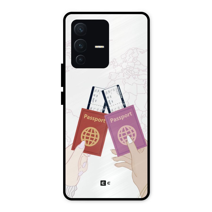 Passport Drive Metal Back Case for Vivo V23 5G