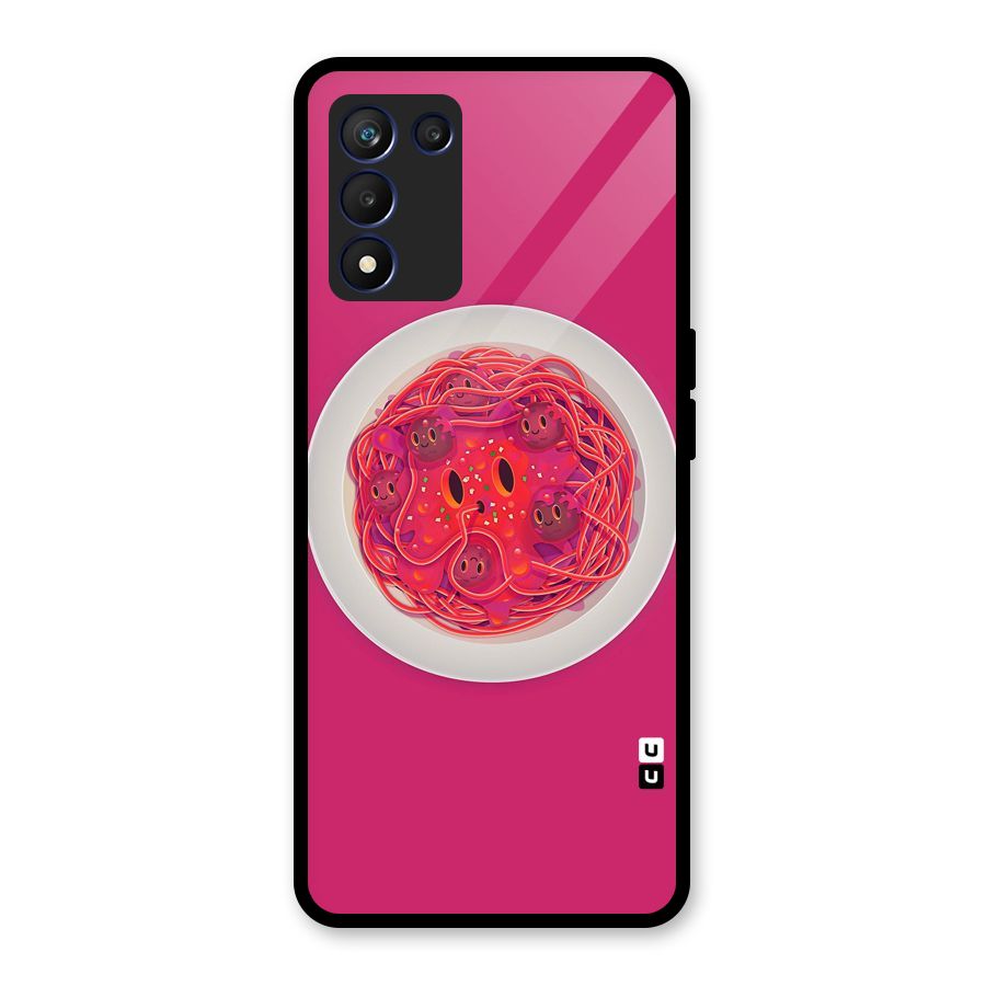 Pasta Cute Glass Back Case for Realme 9 5G Speed