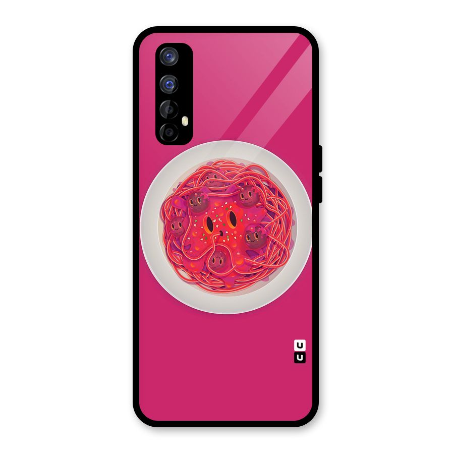 Pasta Cute Glass Back Case for Realme Narzo 20 Pro