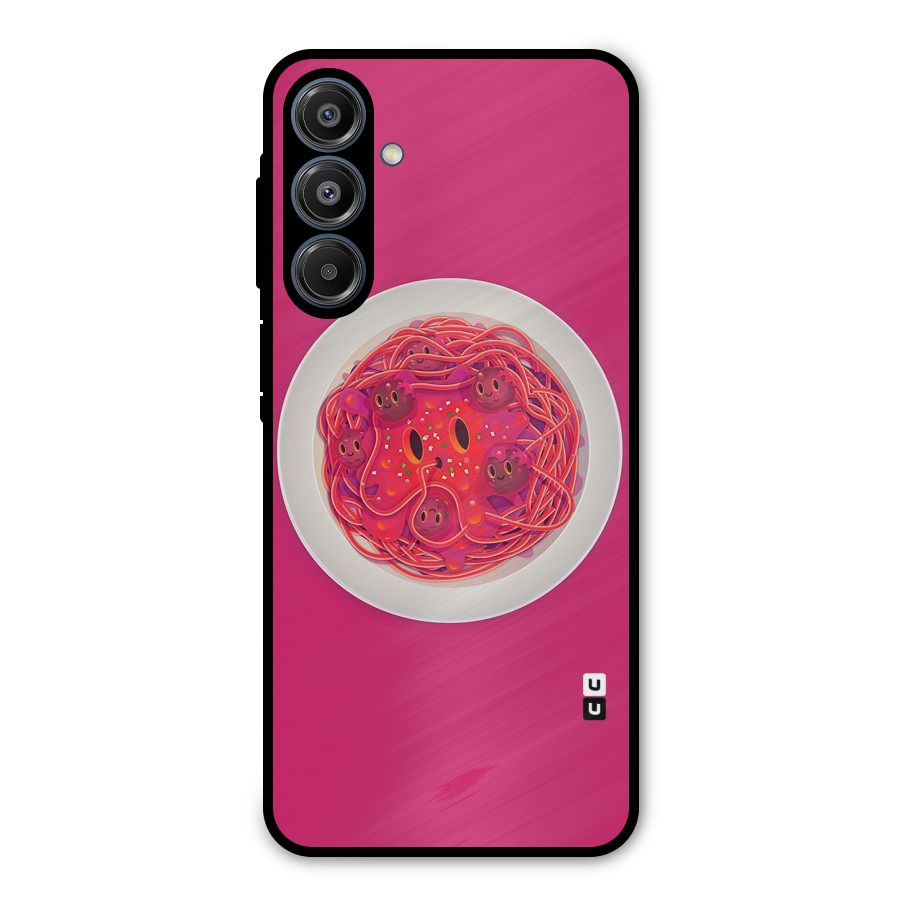 Pasta Cute Metal Back Case for Galaxy A16 5G